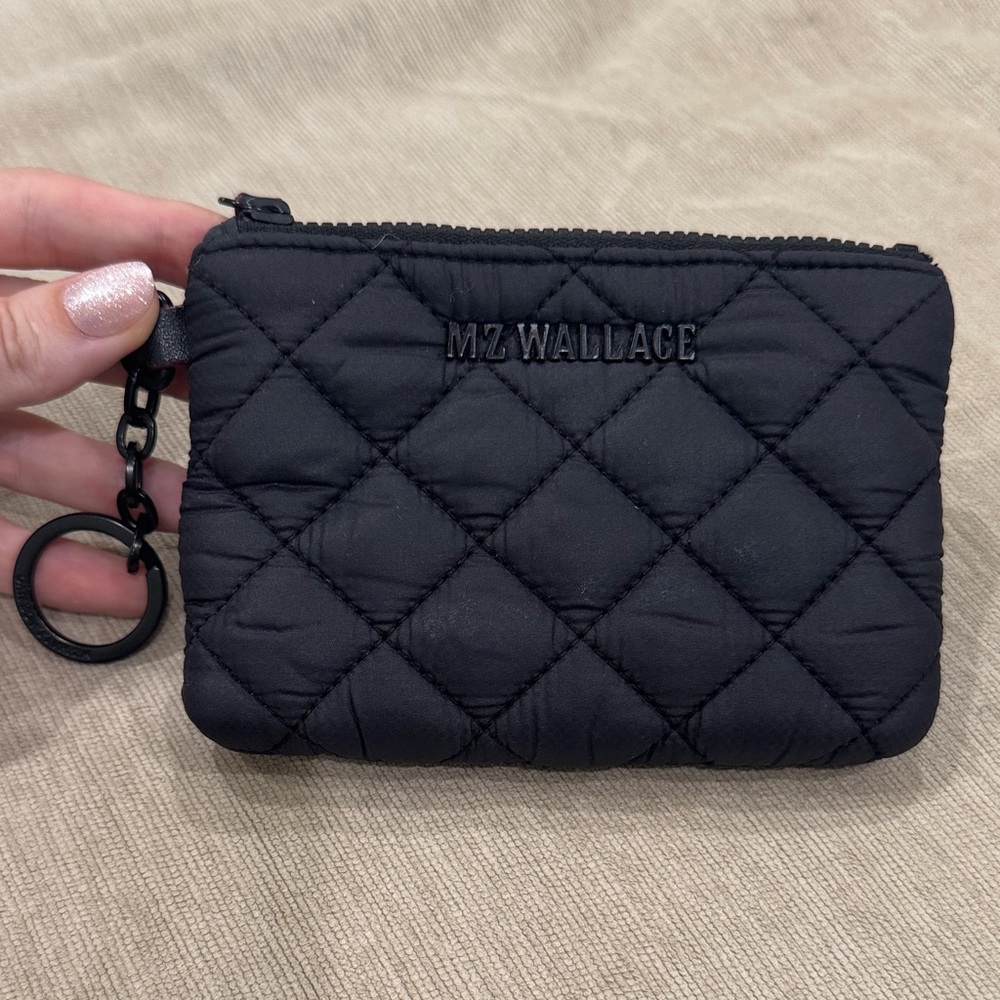 MZ Wallace Black Quilted Wallet